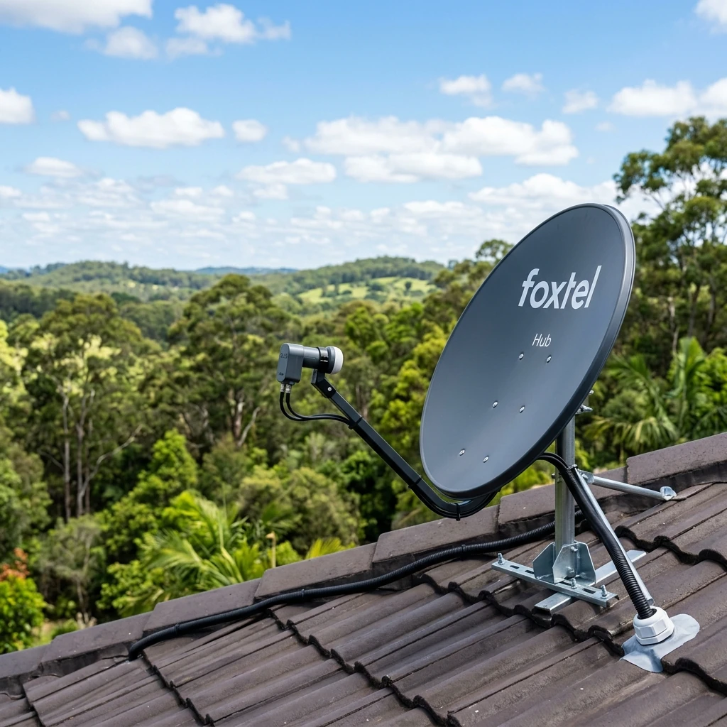 Foxtel satellite dish installation in Melbourne